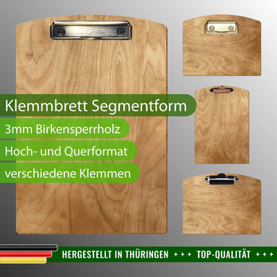 Klemmbrett auf echtem Birkensperrholz